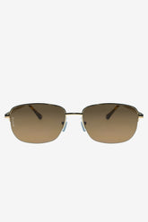 Junior | Otra Gold Small Rectangular Vintage Style Sunglasses